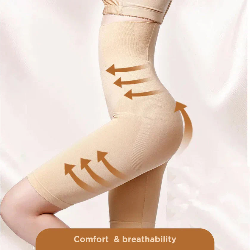 Premium Slim Body ComfortCurve High Waist Shaper | Instantly Look 10–20 Pounds Thinner — Breathable Lightweight & Summer Ready!